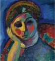 La mujer pensante 1912 Alexej von Jawlensky Expresionismo